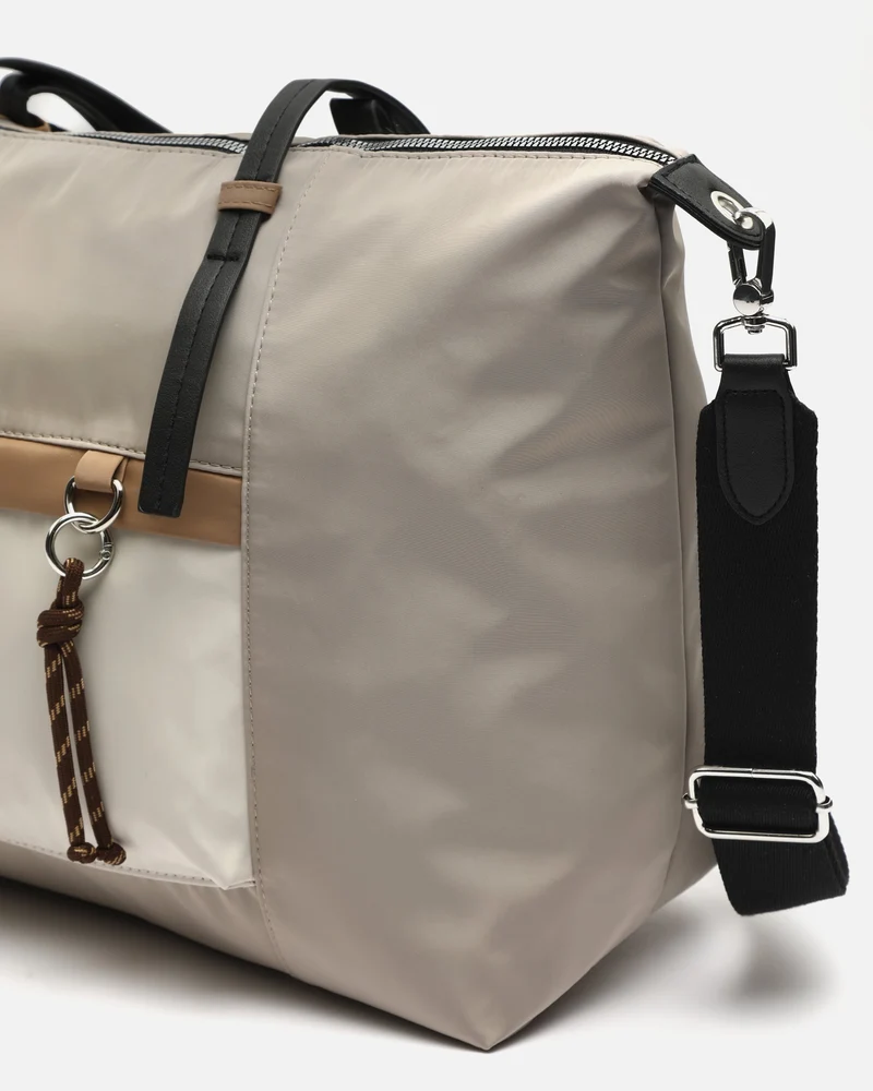 Bristol bolso shopper grande en nylon con asa bandolera extraíble