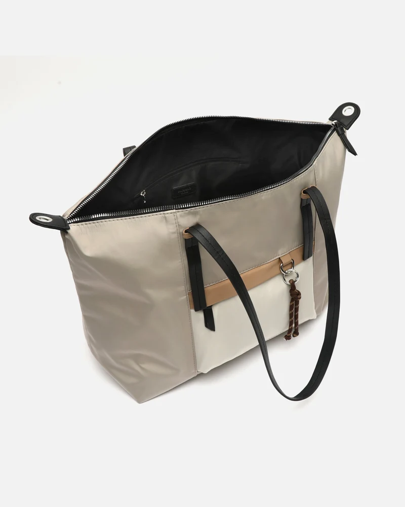 Bristol bolso shopper grande en nylon con asa bandolera extraíble