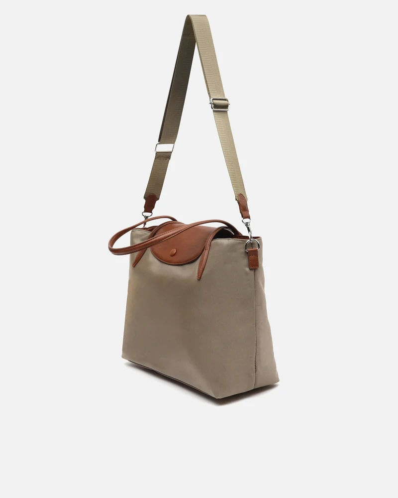 Teme bolso shopper grande en nylon con bolsillo para portátil 14 pulgadas