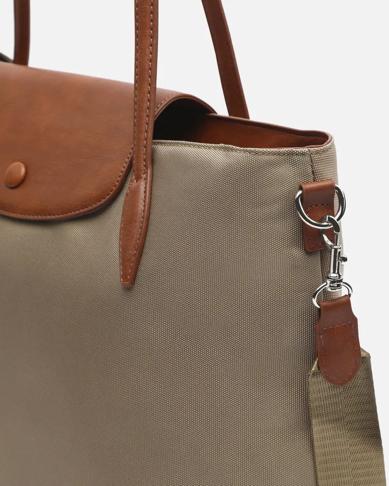 Teme bolso shopper grande en nylon con bolsillo para portátil 14 pulgadas