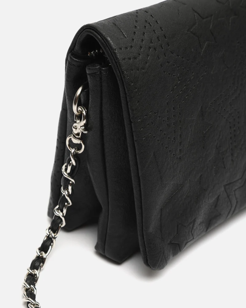 Startin bolso bandolera pequeño con solapa y grabado de estrellas