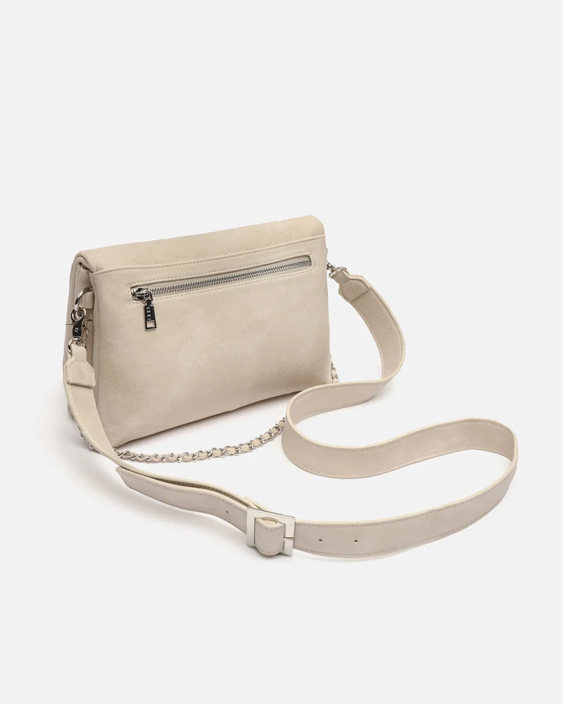 Starti bolso de hombro con solapa y grabado de estrellas con asa bandolera extraíble