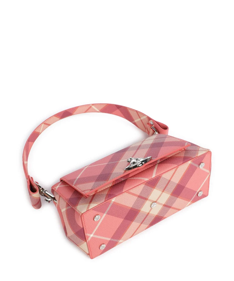 Vivienne Westwood Hazel Buccia D'Arancia Medium Bolso de hombro fraser pink