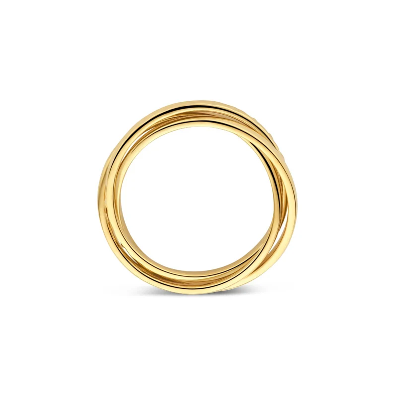 Parte di Me Ponte Vecchio Lucilla 925 Sterling Silver Gold Plated Ring with Diamond Cut PDM33072-52