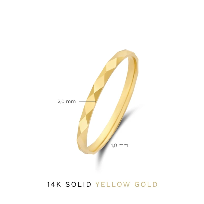 Isabel Bernard Rivoli Laura 14 karaat gouden ring IB330066-60