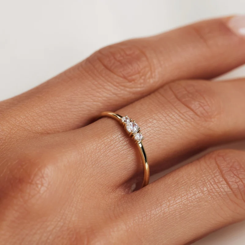 Isabel Bernard Rivoli Esmée 14 karaat gouden ring IB330050-50