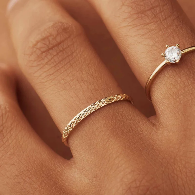 Isabel Bernard Rivoli Laura 14 karaat gouden ring IB330064-60
