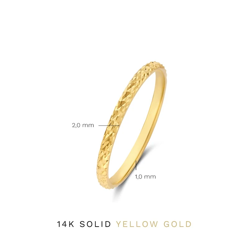 Isabel Bernard Rivoli Laura 14 karaat gouden ring IB330064-60