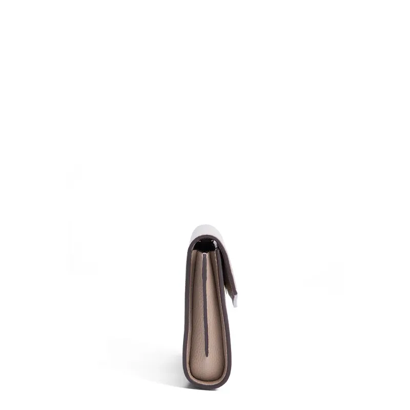 Isabel Bernard Honoré Lina Taupe Clutch Met Afneembare Schouderketting IB21135-078