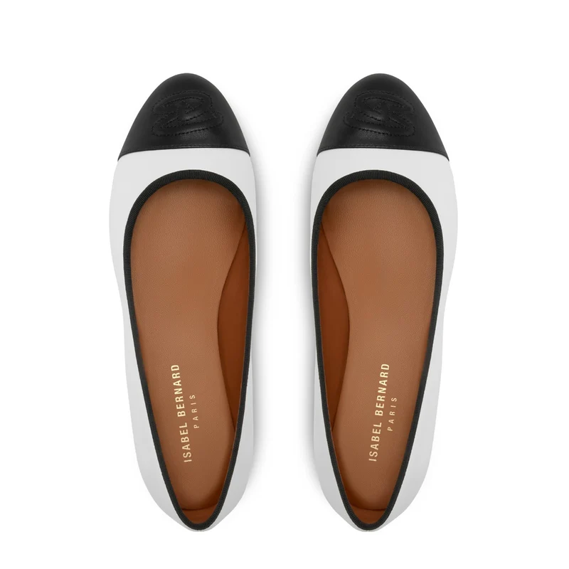 Isabel Bernard Vendôme Ynes Witte Kalfsleren Ballerinas IB51011-071-36