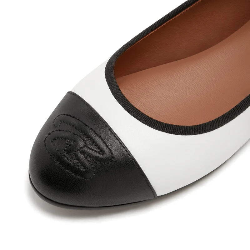 Isabel Bernard Vendôme Ynes Witte Kalfsleren Ballerinas IB51011-071-36