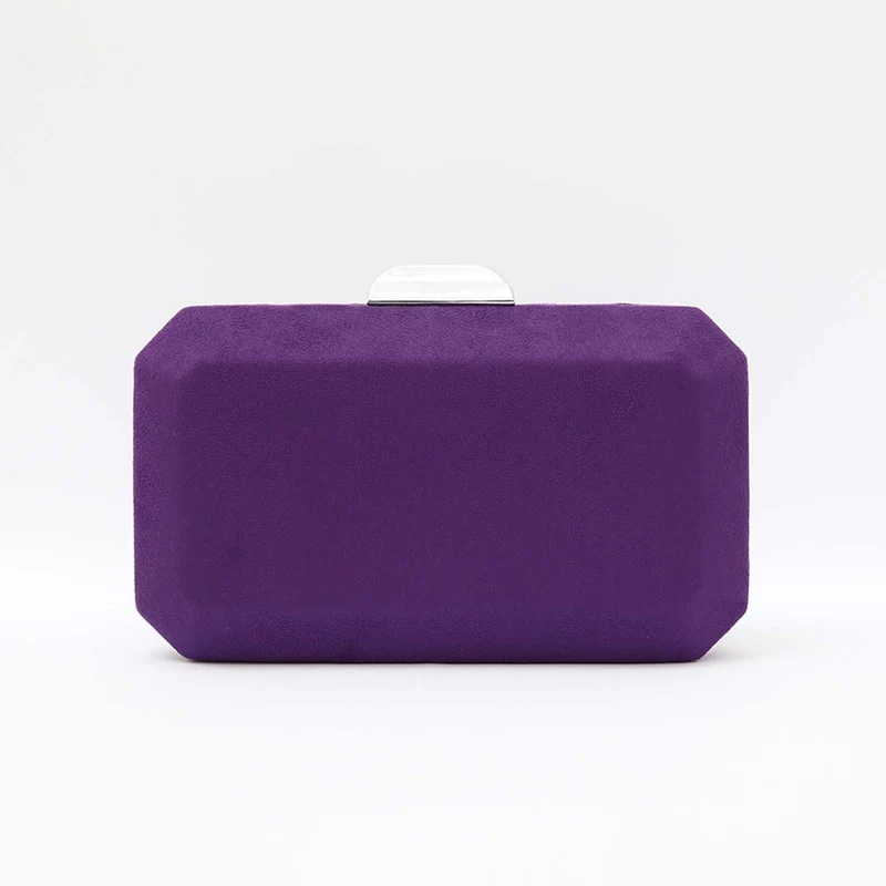 Cartera Octogon Plata Morado