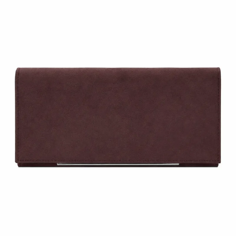 Bolso Sobre Cromo Marrón
