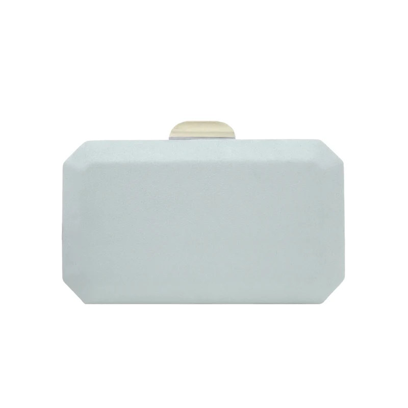 Cartera Octogon Plata Azul Claro