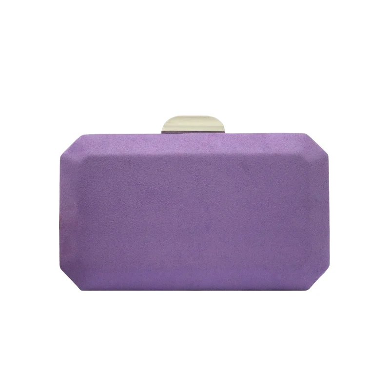Cartera Octogon Plata Malva