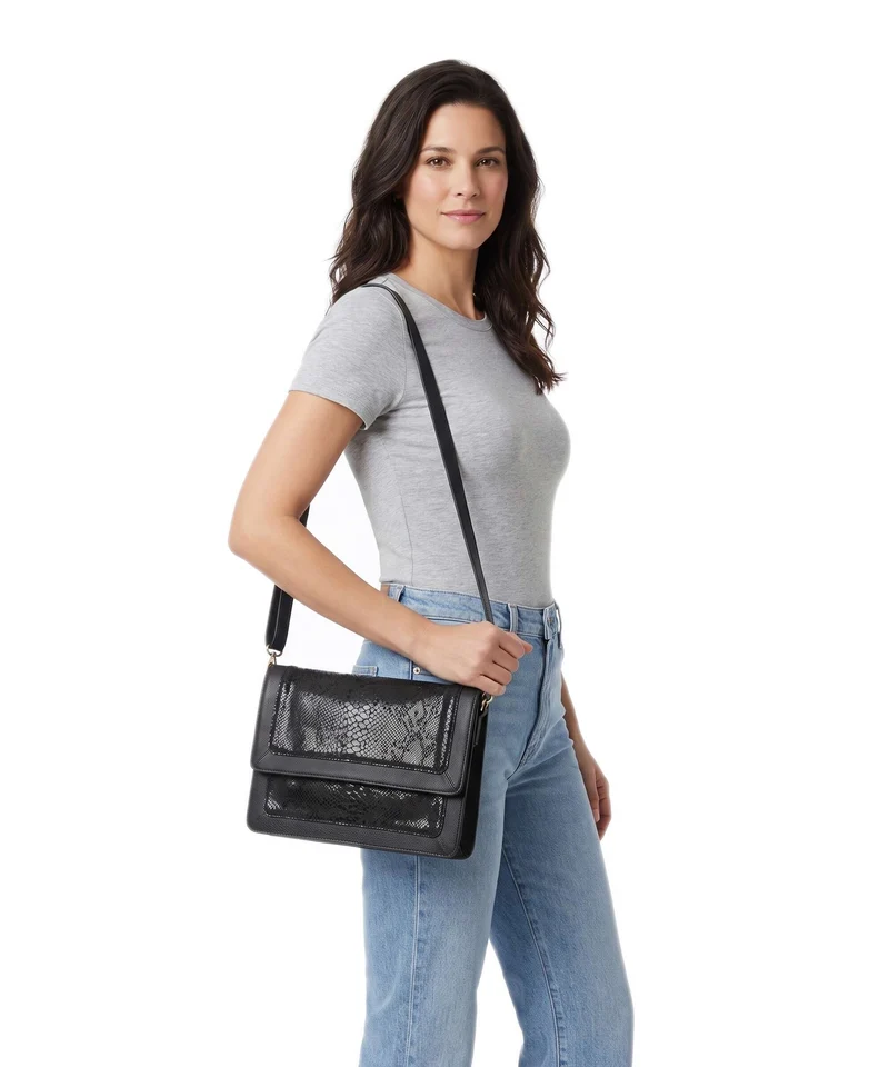 Depeche Fashion Favourites Bandolera black snake
