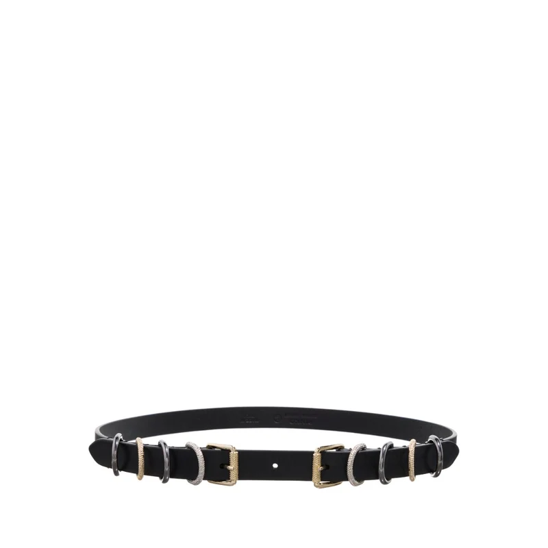 Roseo Morrison Zwarte Leren Riem 103448-A1UH-Z99N-L