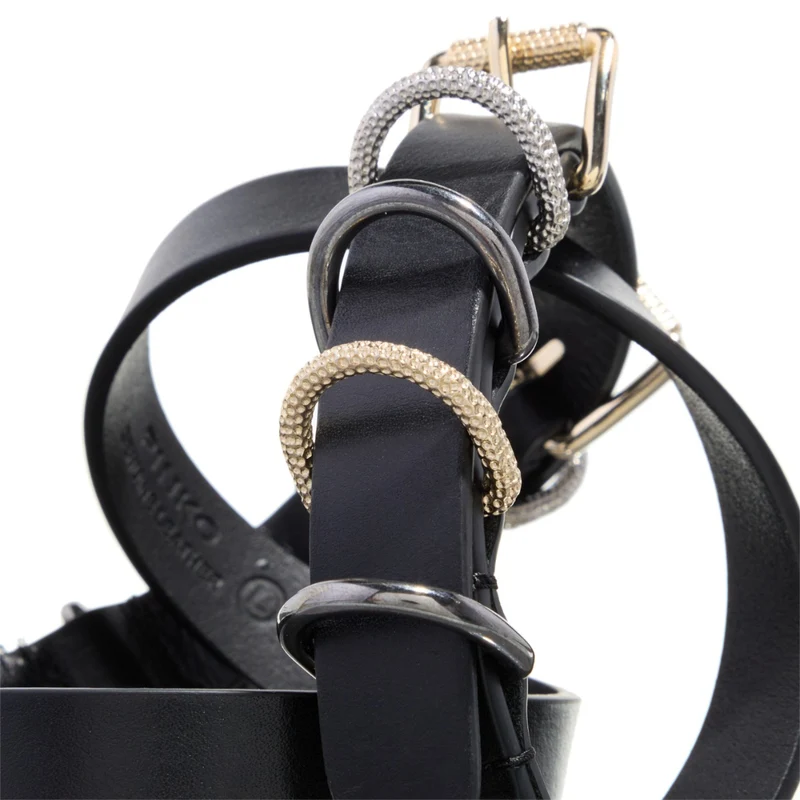 Roseo Morrison Zwarte Leren Riem 103448-A1UH-Z99N-L
