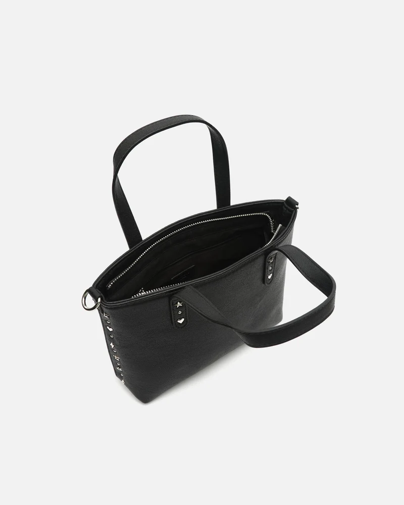 Macota bolso tote pequeño con asa bandolera y detalles metálicos