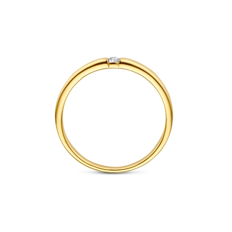 Isabel Bernard De la Paix Mia 14 karat gold ring with diamond 0.05 carat IBD330046-56