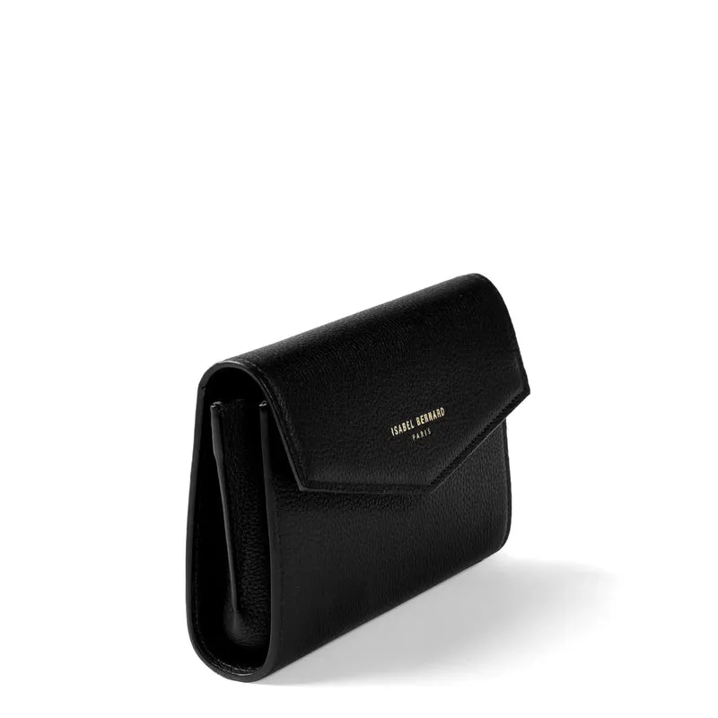 Isabel Bernard Honoré Lina Zwarte Clutch Met Afneembare Schouderketting IB21135-001