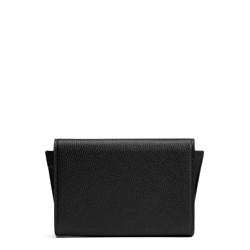 Isabel Bernard Honoré Lina Zwarte Clutch Met Afneembare Schouderketting IB21135-001
