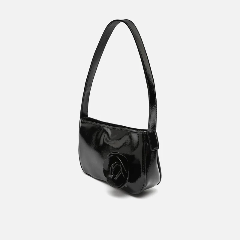 Zolu bolso de hombro de fiesta pequeño con detalle flor ED.