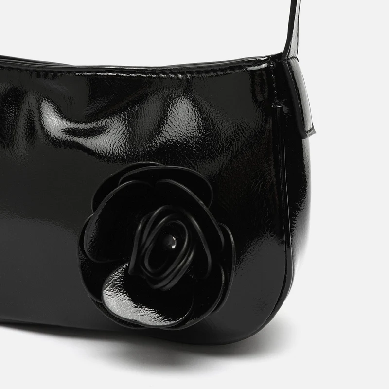 Zolu bolso de hombro de fiesta pequeño con detalle flor ED.