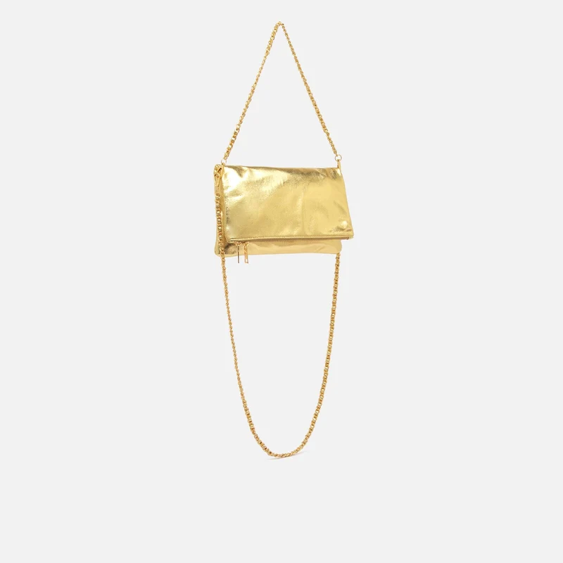 Nagiva bolso bandolera de fiesta con doble correa y acabado metalizado ED.