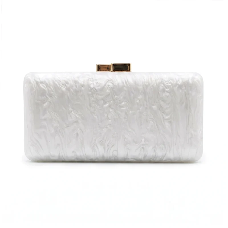 Clutch Aurora Blanco
