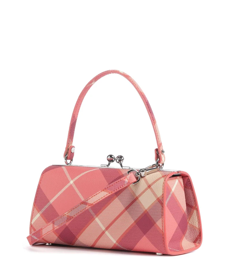 Vivienne Westwood Doll Frame Buccia D'Arancia XL Bolso de mano fraser pink