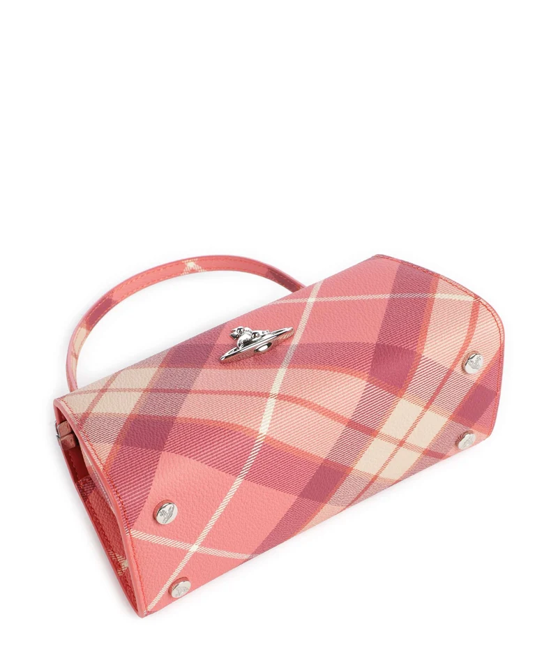 Vivienne Westwood Doll Frame Buccia D'Arancia XL Bolso de mano fraser pink