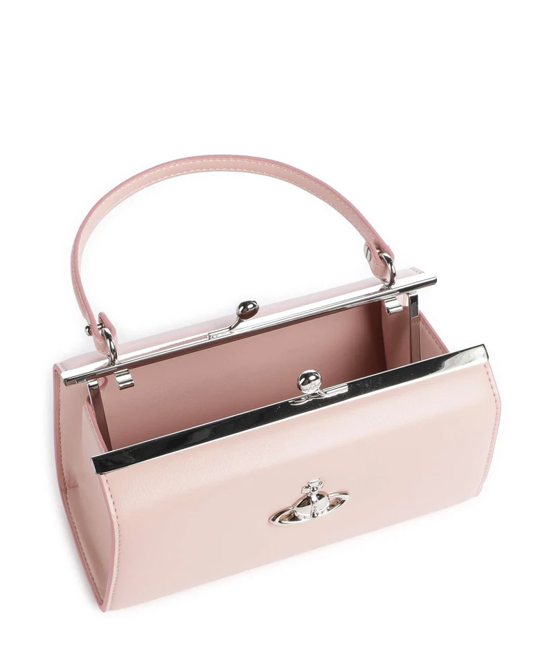 Vivienne Westwood Doll Frame Smooth XL Bolso de mano pastel pink