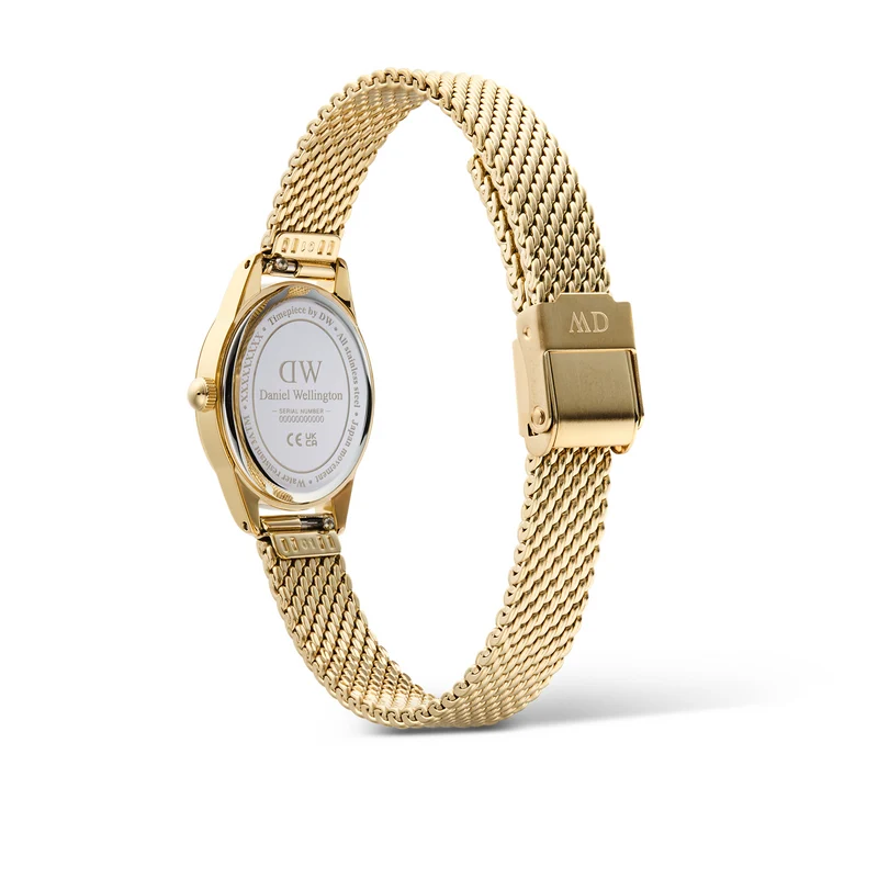 Daniel Wellington Ophelia Mini Mesh Witte Goudkleurige Dameshorloge DW00100939