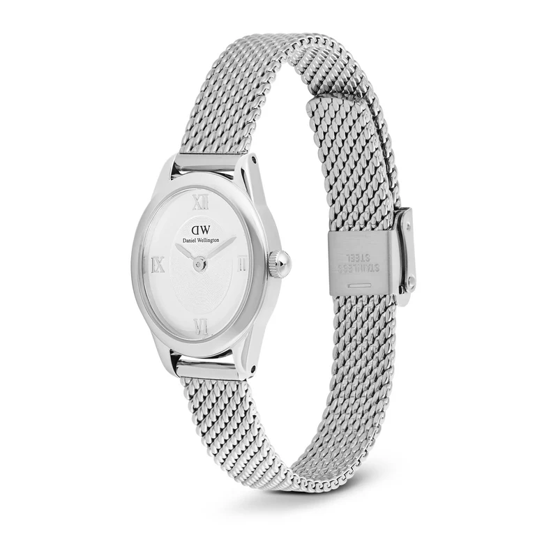Daniel Wellington Ophelia Mini Mesh Witte Zilveren Dameshorloge DW00100938