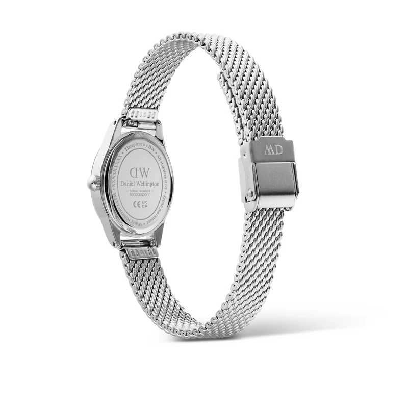 Daniel Wellington Ophelia Mini Mesh Witte Zilveren Dameshorloge DW00100938