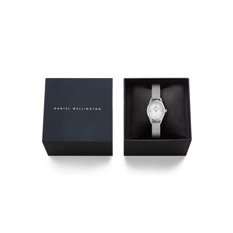 Daniel Wellington Ophelia Mini Mesh Witte Zilveren Dameshorloge DW00100938