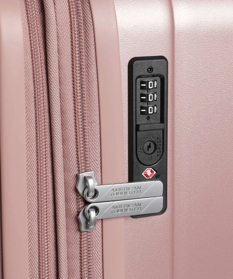 American Tourister Aerojoy Juego de maletas (4 ruedas) metallic rose