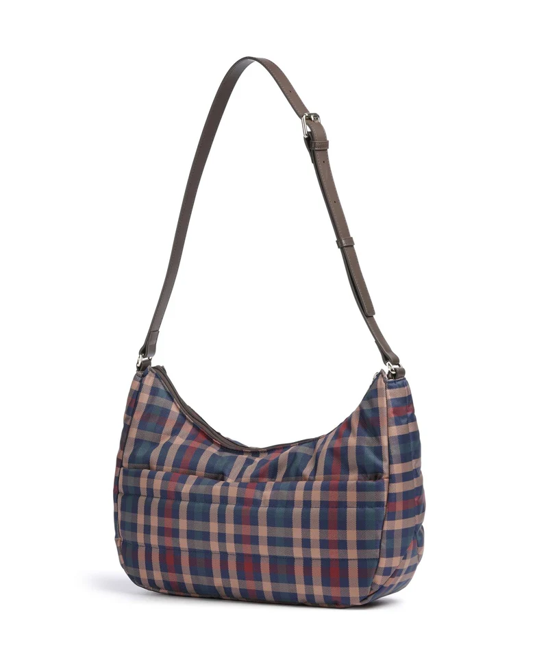 Mandarina Duck Tartan Bolso de hobo tartan brown