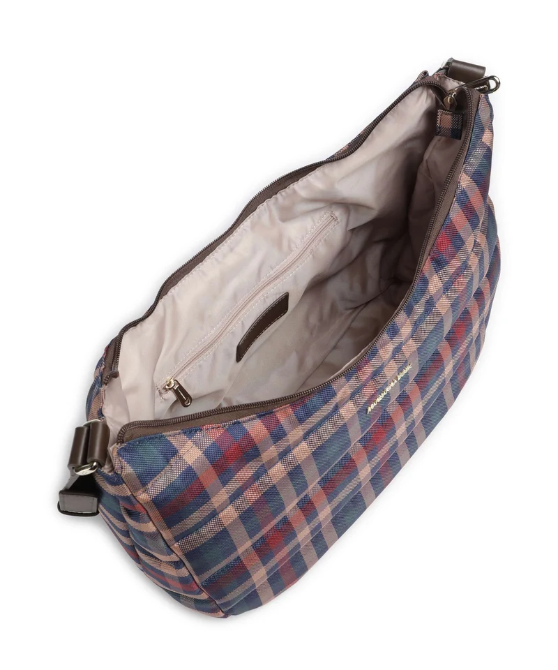 Mandarina Duck Tartan Bolso de hobo tartan brown