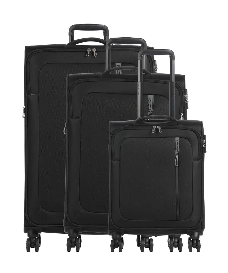 American Tourister Nitestream Juego de maletas (4 ruedas) black/grey
