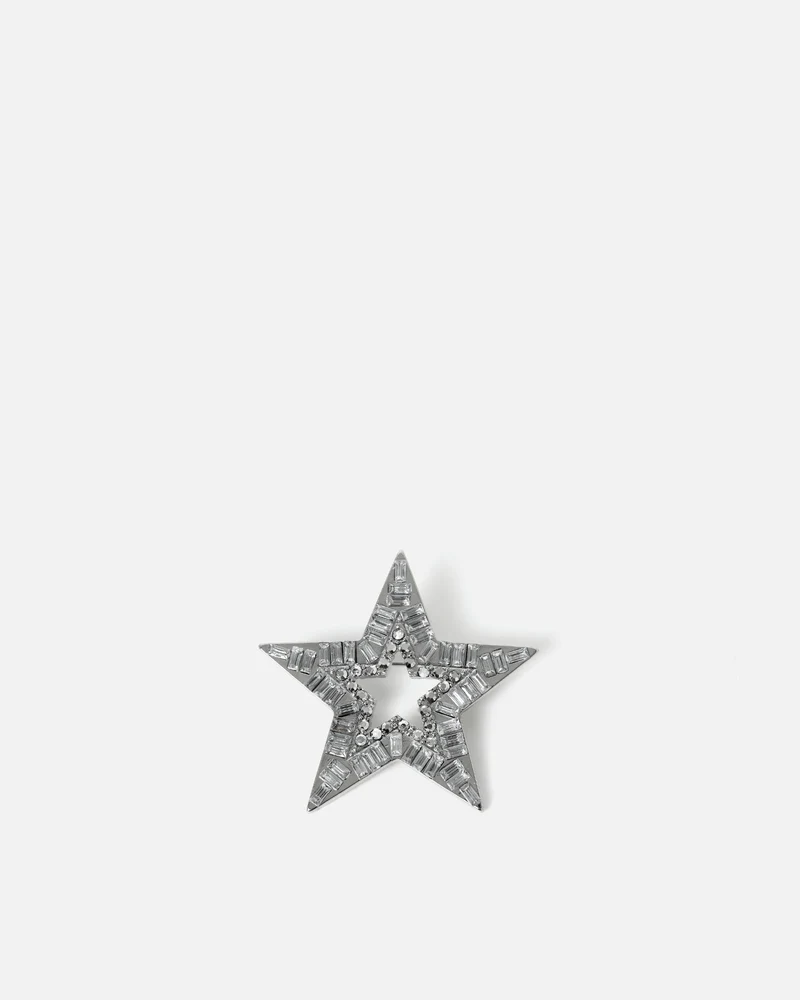 Estrella broche en forma de estrella con detalles brillantes