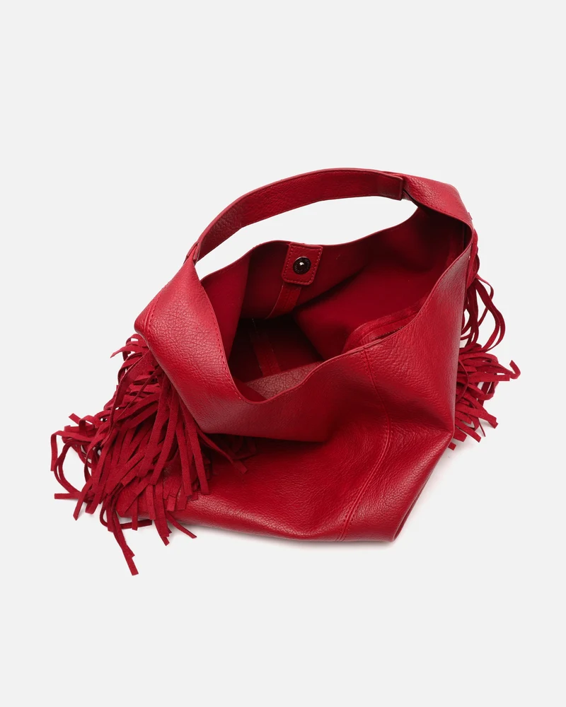 Frinpo bolso hobo con neceser extraíble y detalle flecos