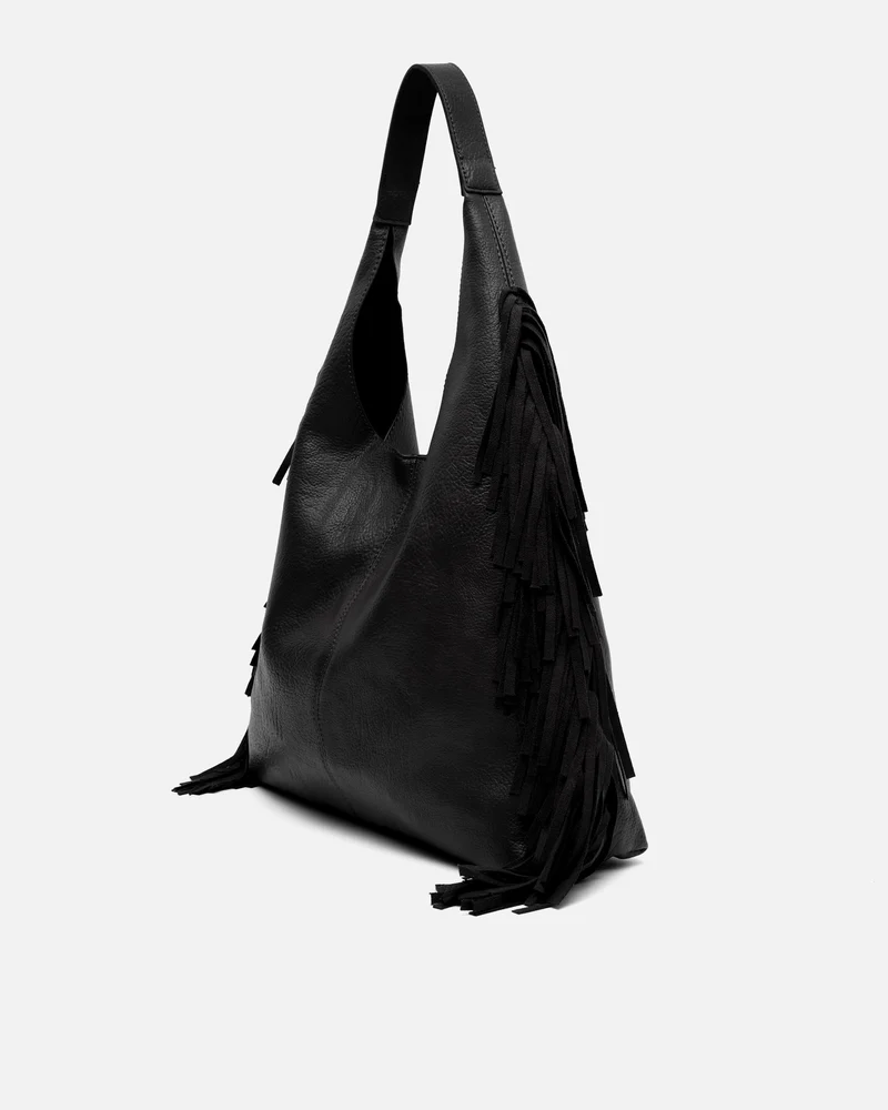 Frinpo bolso hobo con neceser extraíble y detalle flecos