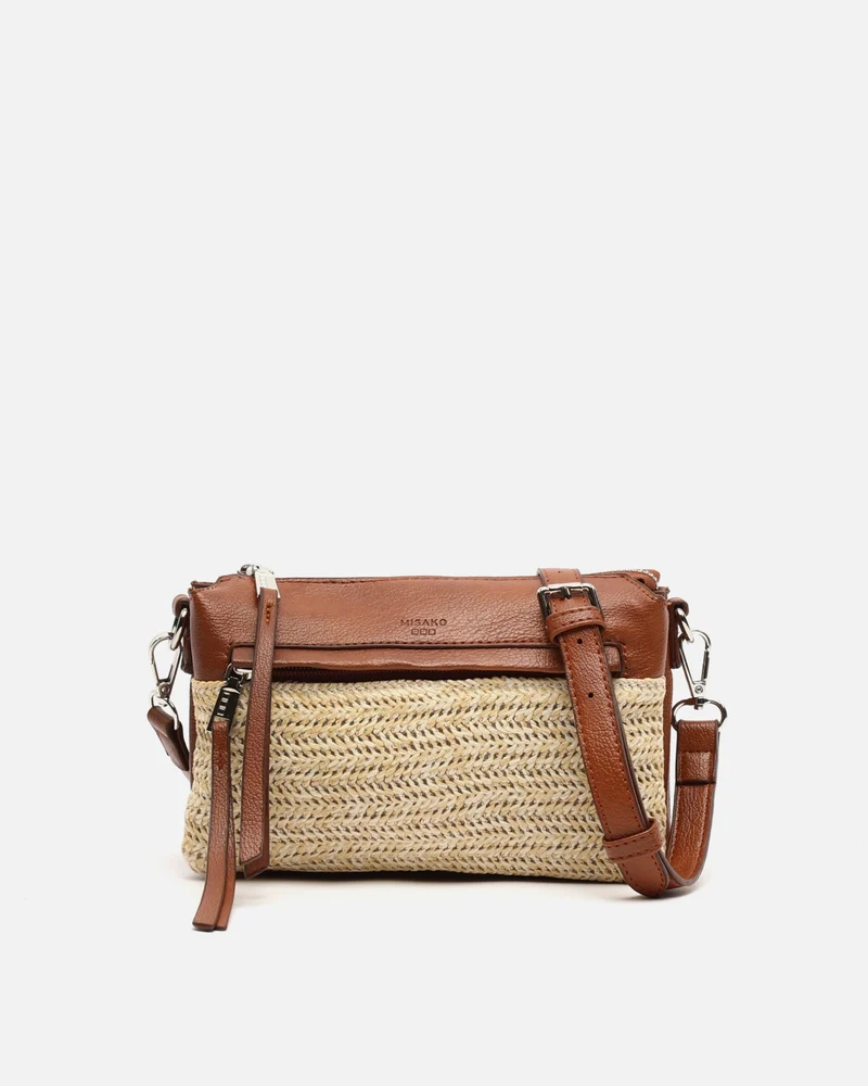 Ranes bolso bandolera pequeño efecto rafia