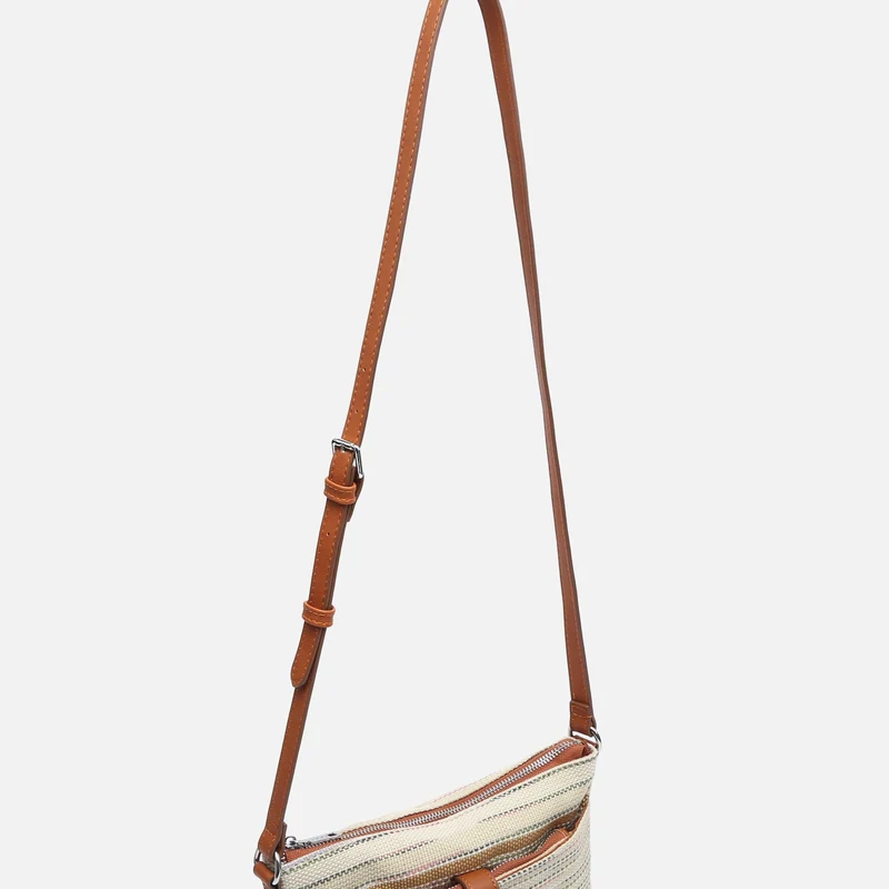 Micu bolso bandolera con estampado jacquard y neceser pequeño