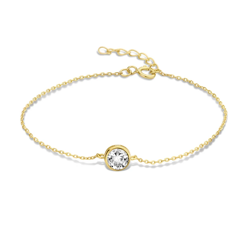 Violet Hamden Venus 925 Sterling Zilveren Gold Plated Armband met Geboortesteen VH320010-JUL