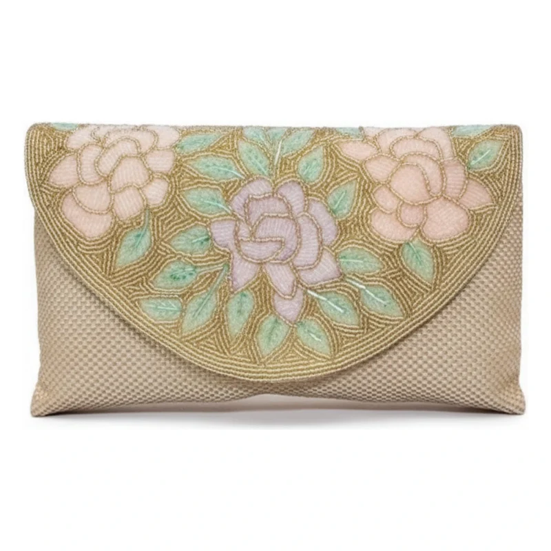 Bolso Sobre Pastela Dorado