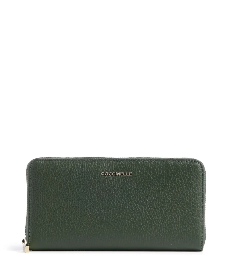 Coccinelle Metallic Soft Monedero garden green