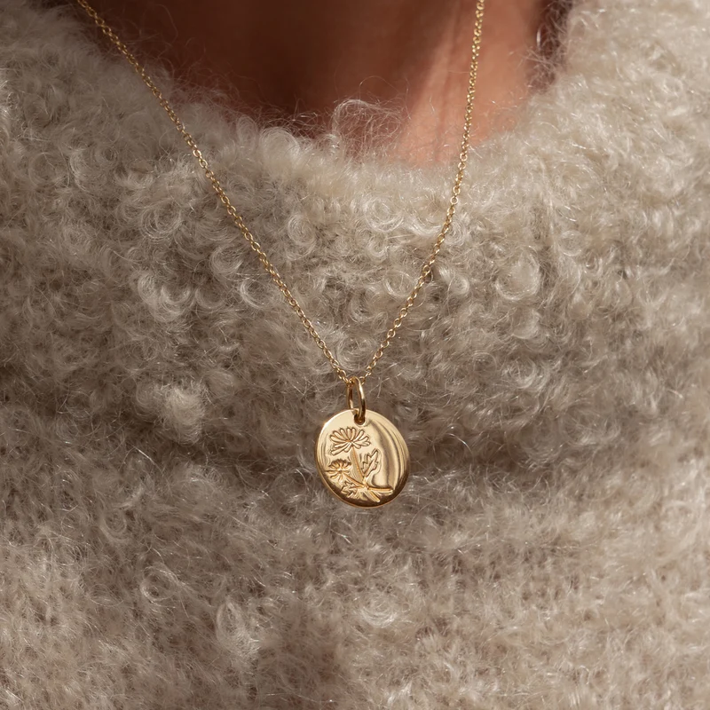 Violet Hamden Venus 925 Sterling Zilveren Gold Plated Ketting met Geboortebloem VH340025-JUN